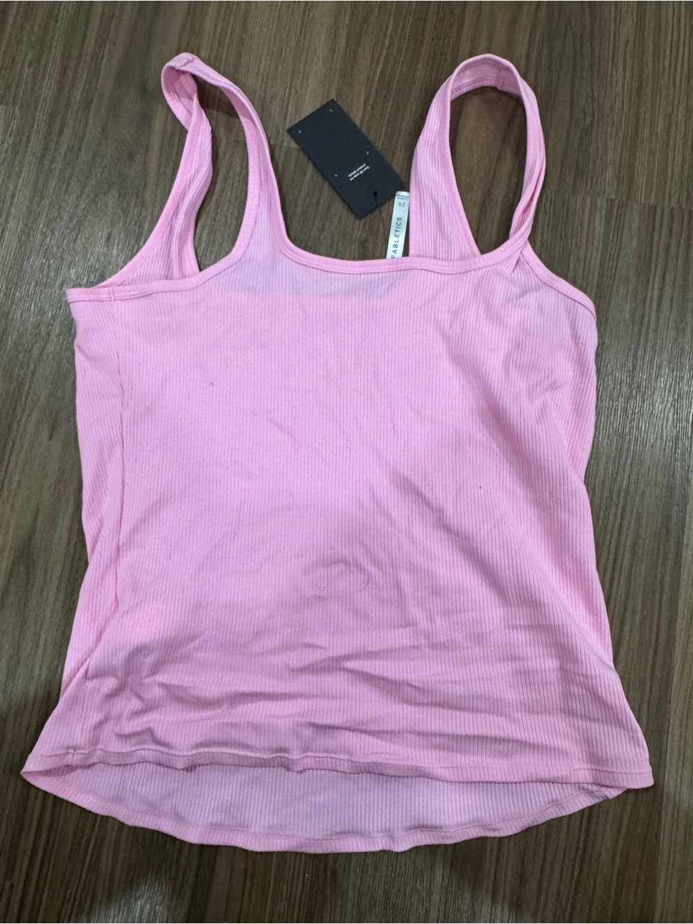 Fabletics Light Pink Ribbed Tank Top - Picture 3 of 4